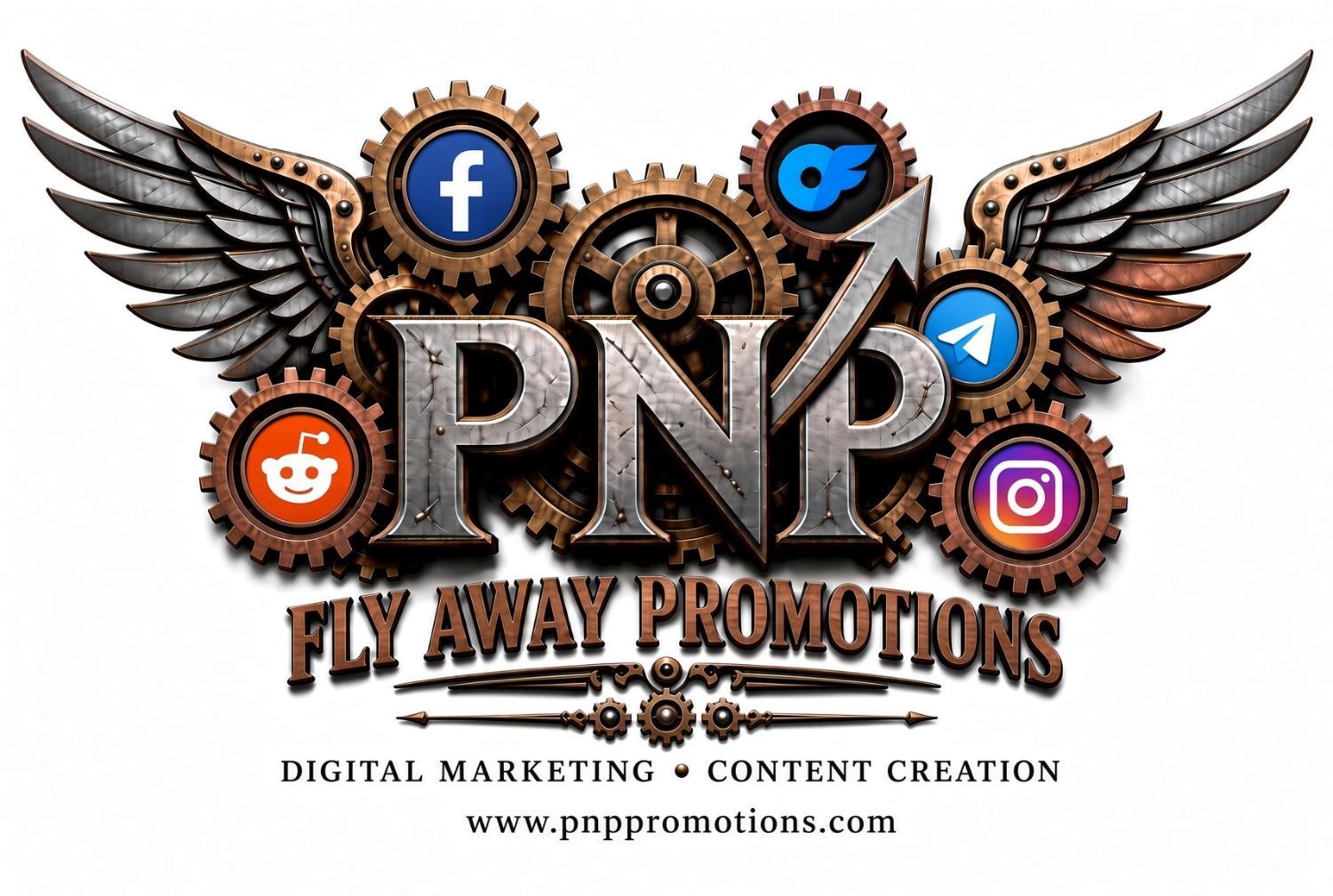 PNP Fly Away Promotions Logo